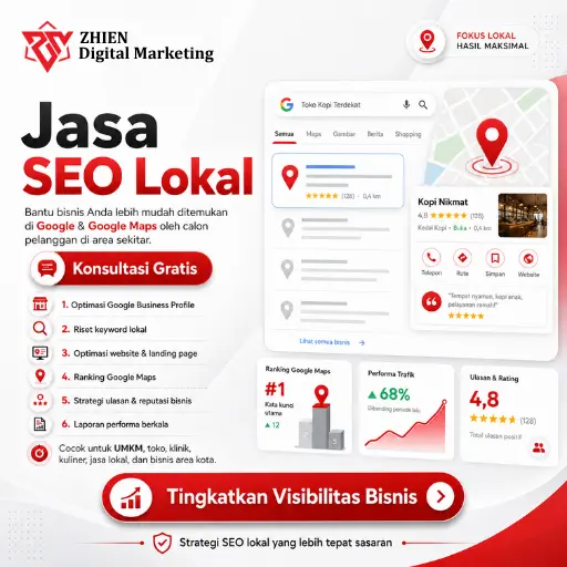 Jasa SEO Lokal dari ZHIEN Digital Marketing